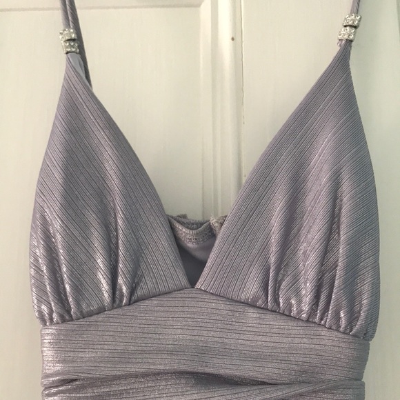 Shimmery purple short formal dress - Picture 2 of 2